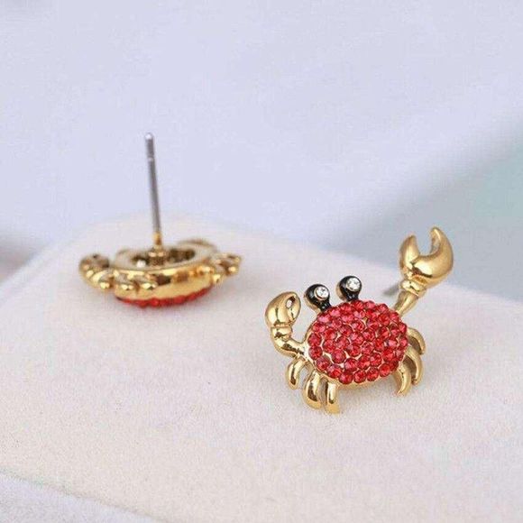 Kate Spade Shore Thing Red Crab Animal Stud Earrings - Picture 5 of 8